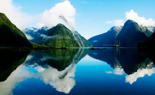 Milford Sound, Fiordland, Nueva Zelanda.