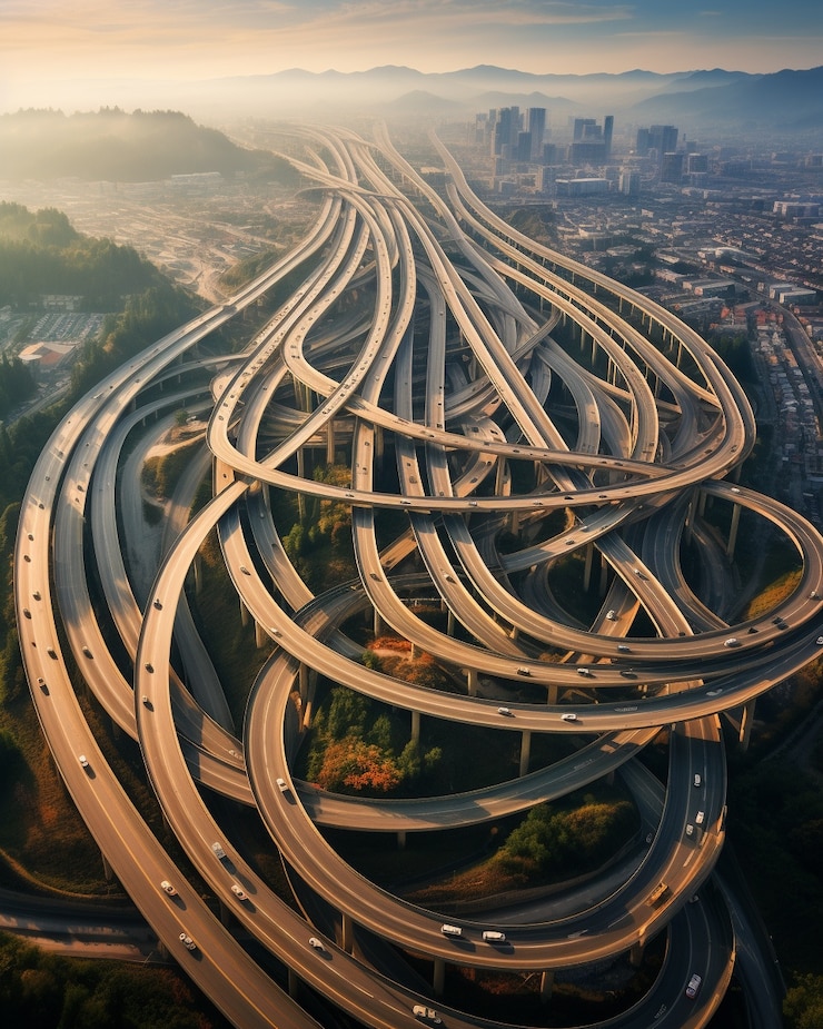 Photo Gratis minimalist photorealistic urban road