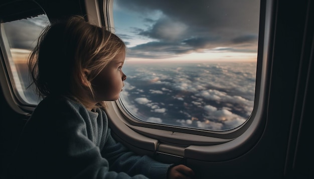 Mirando a través de la ventana, el viaje hacia la libertad generado por IA