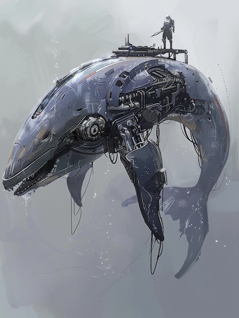 Mitad ballena, mitad robot al estilo fantástico