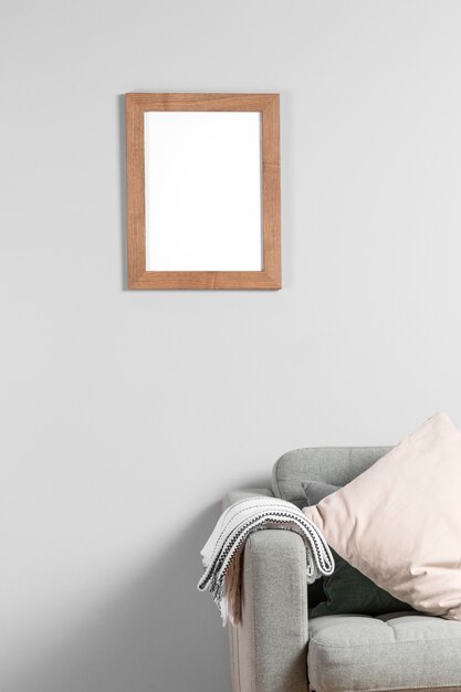 Mockup bingkai di dinding