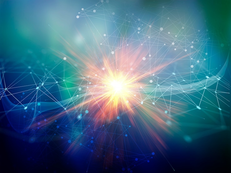 Photo Gratis modern background of connecting lines and dots
