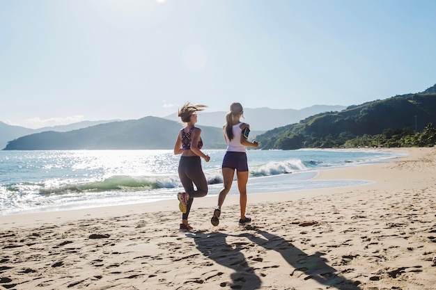 Momento de entrenamiento en la playa