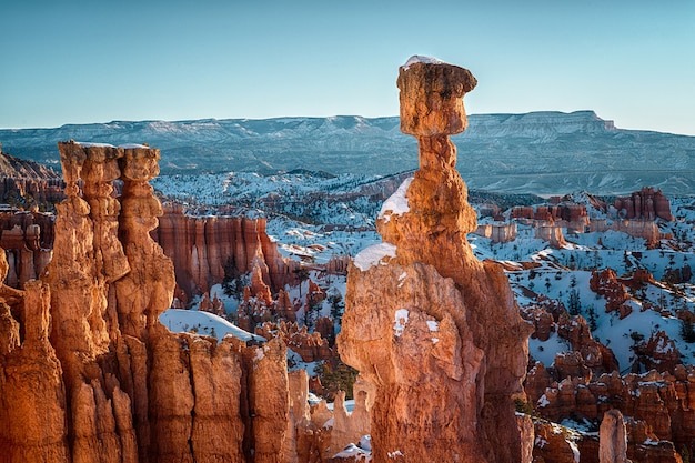 Foto gratuita montaña nevada