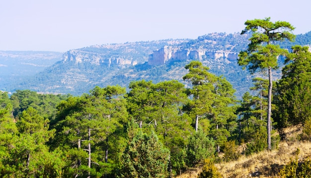 Montañas paisaje de Serranía de Cuenca