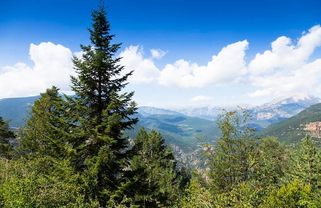 Montañas de los Pirineos desde el punto más alto