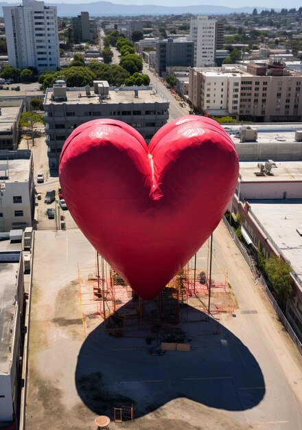 Foto gratuita monumento arquitectónico en forma de corazón