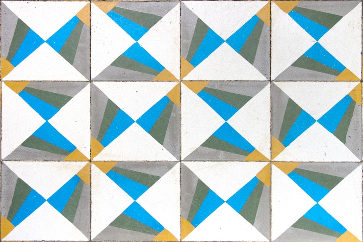 Foto gratuito mosaico de azulejos de colores