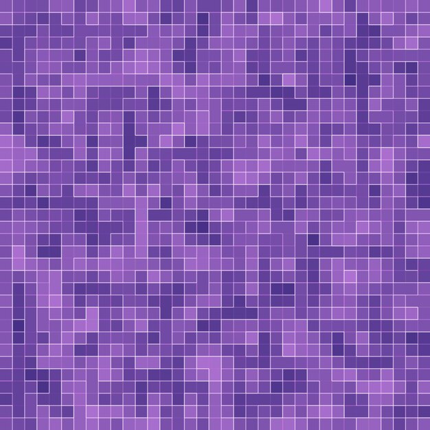 Mosaico cuadrado púrpura brillante para el fondo de textura.