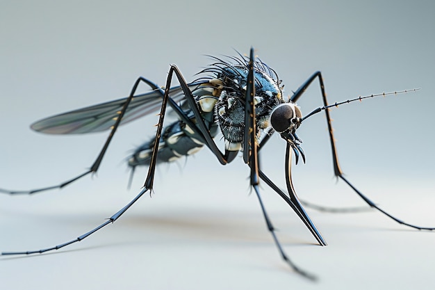 Foto gratuita el mosquito en 3d en el estudio