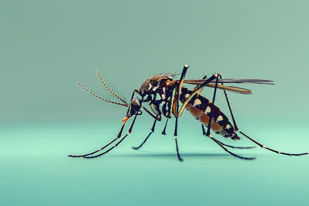 Foto gratuita el mosquito en 3d en el estudio