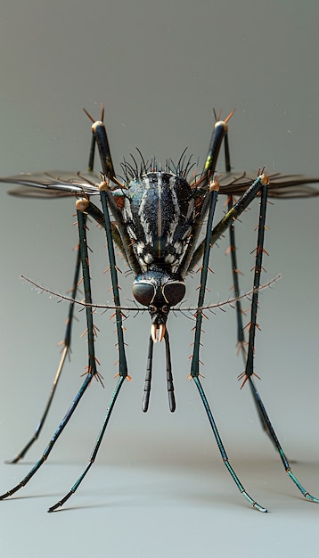 Foto gratuita el mosquito en 3d en el estudio