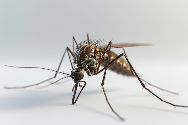 Foto gratuita el mosquito en 3d en el estudio