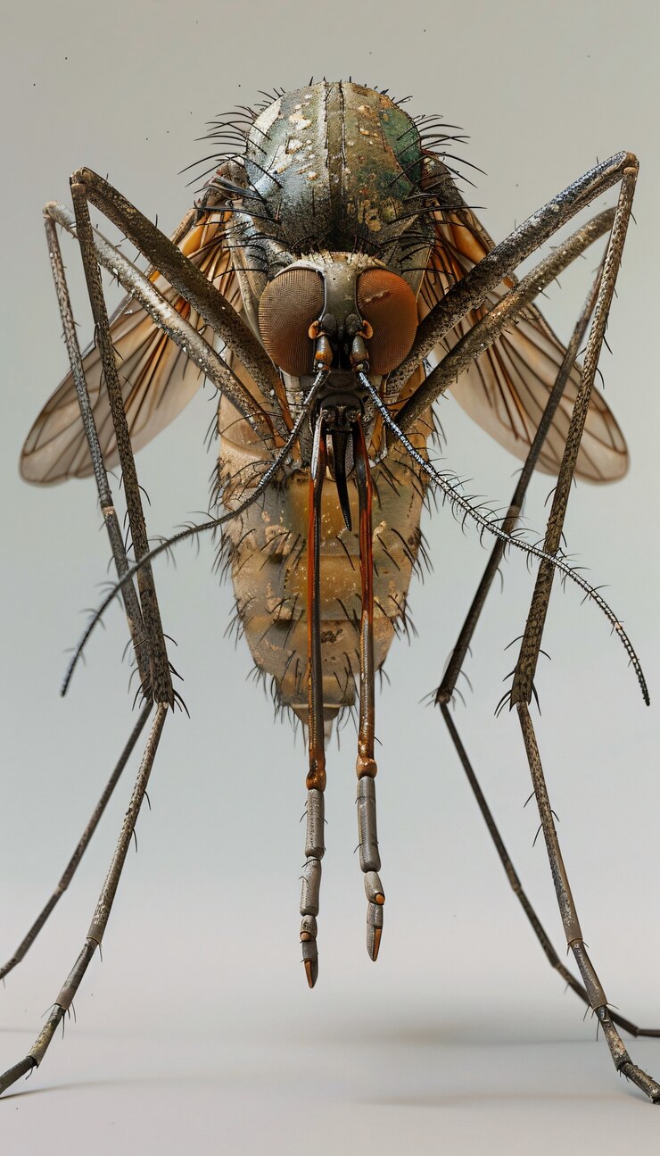 Foto gratuito el mosquito en 3d en el estudio
