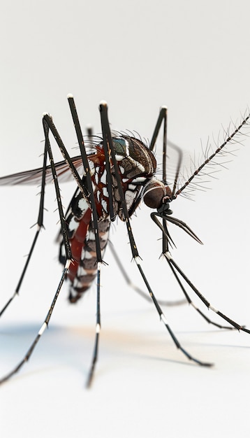 El mosquito en 3D en el estudio