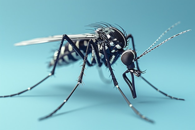 Foto gratuita el mosquito en 3d en el estudio