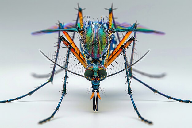 El mosquito en 3D en el estudio