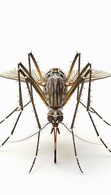 El mosquito en 3D en el estudio