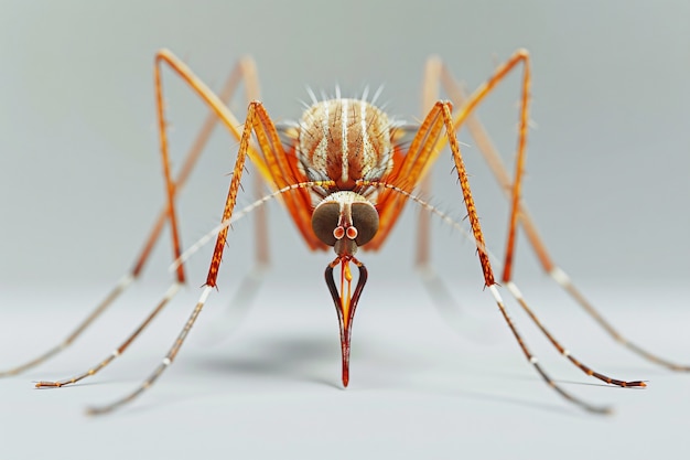 El mosquito en 3D en el estudio