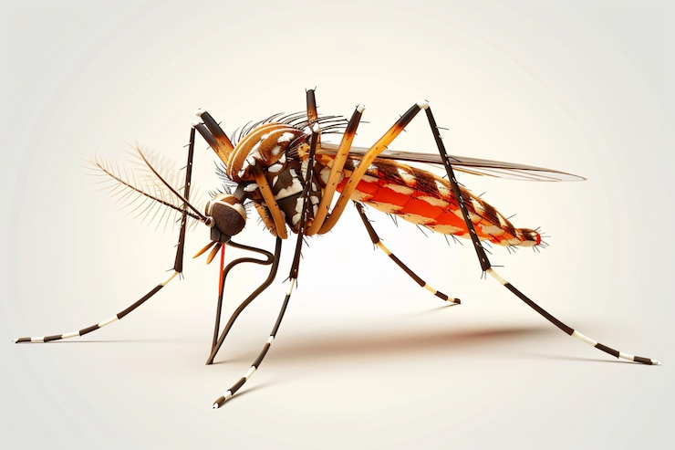 Foto gratuito el mosquito en 3d en el estudio