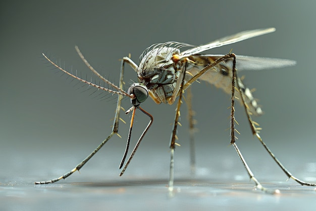 El mosquito en 3D en el estudio