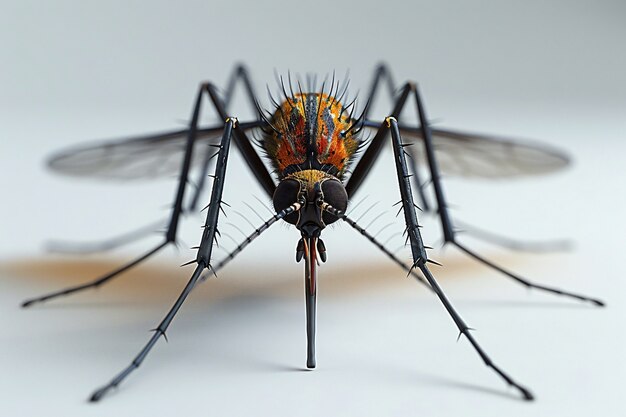 El mosquito en 3D en el estudio