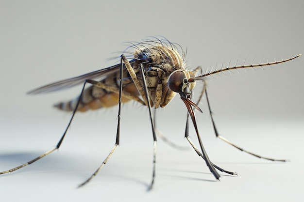 Foto gratuita el mosquito en 3d en el estudio