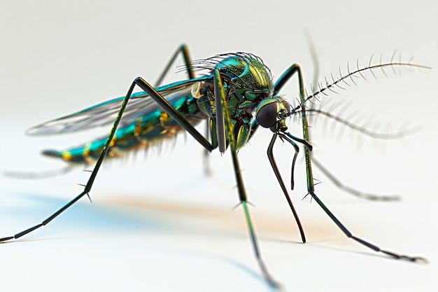 Foto gratuita el mosquito en 3d en el estudio