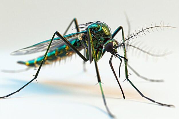 El mosquito en 3D en el estudio