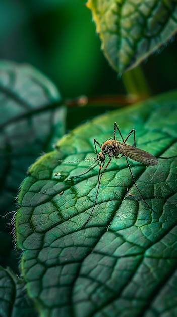 Foto gratuita el mosquito de cerca en la naturaleza