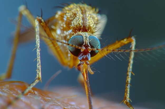 Foto gratuita mosquito muy detallado