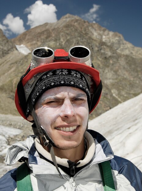 Mountaineer durante el entrenamiento duro