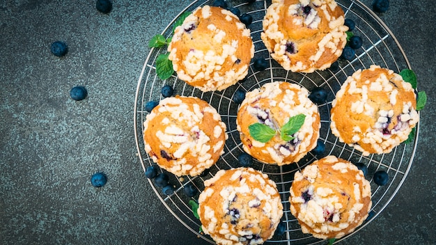 Muffin de arándanos