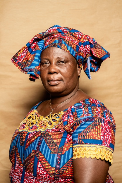 Mujer africana, mayor