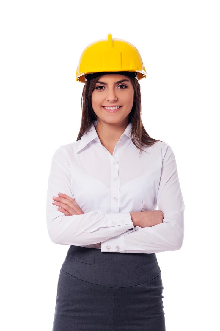 Foto gratuito mujer arquitecto