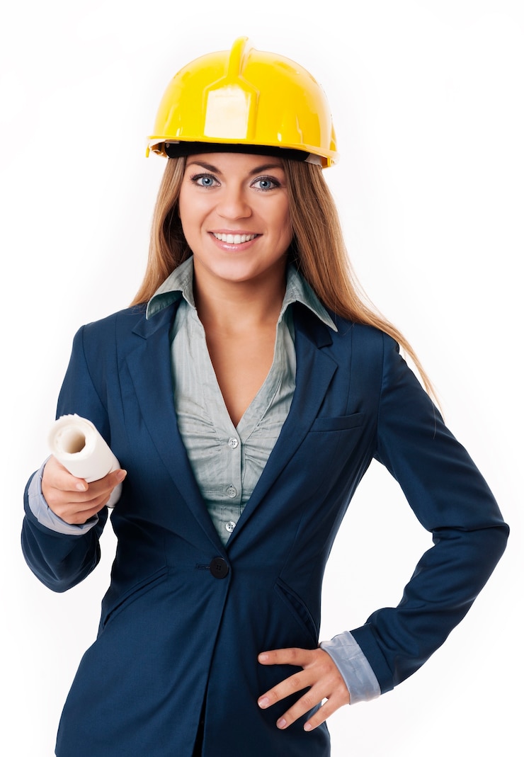 Foto gratuito mujer arquitecto