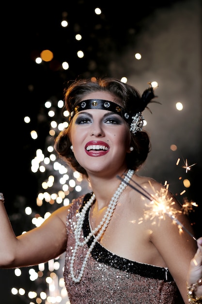 mujer bailando carnaval