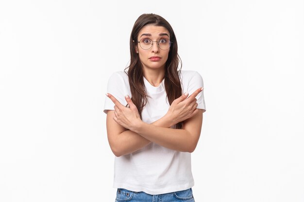 mujer caucásica en gafas