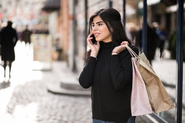 Mujer de compras