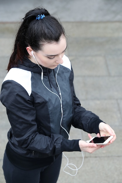 Mujer deporte al aire libre