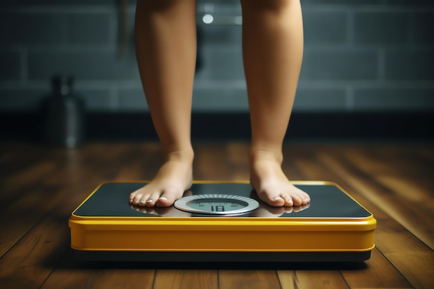 mujer en la escala del baño imagen generada por IA