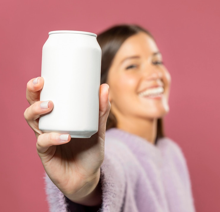 Foto gratuito mujer en el estudio con un jugo