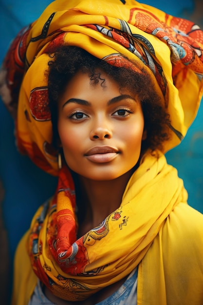 Una mujer hermosa posando.