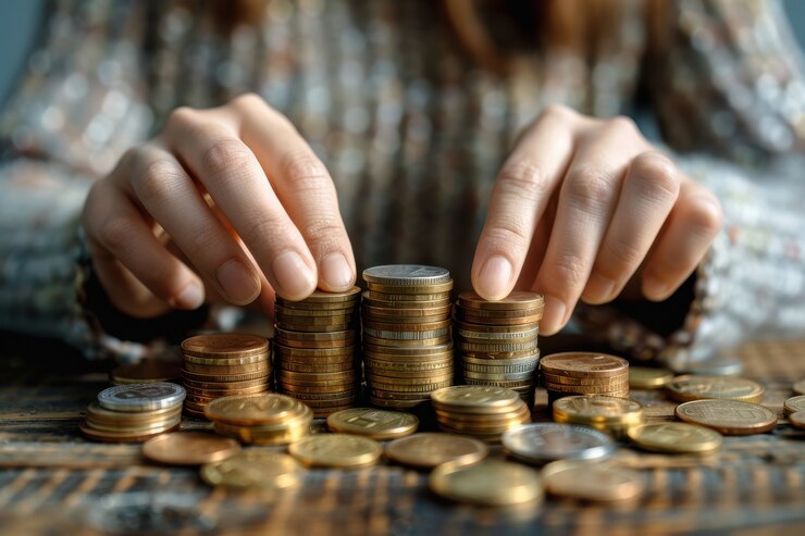 Foto gratuito mujer interactuando con el dinero