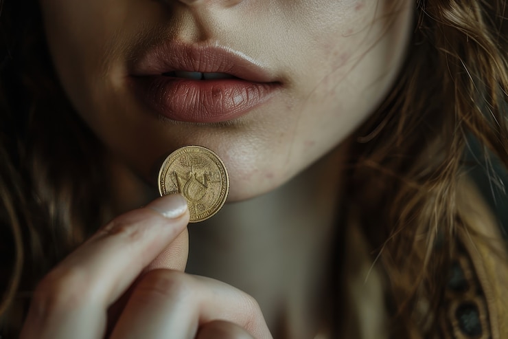 Foto gratuito mujer interactuando con el dinero