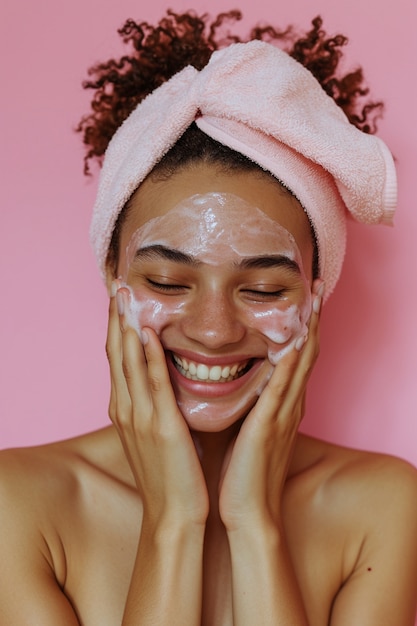 Mujer de plano medio que vive un estilo de vida saludable