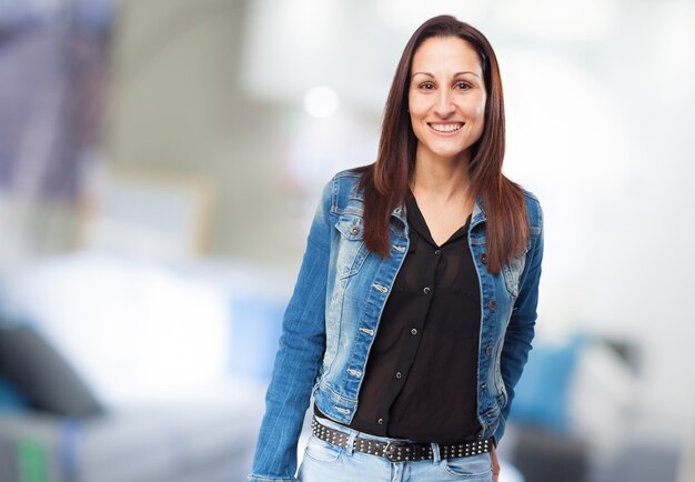 Mujer sonriendo