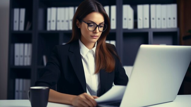 Mujer de talla media que trabaja como abogada