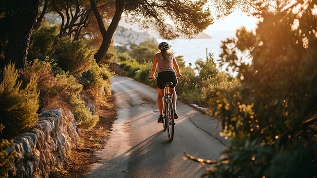 Foto gratuita mujer de tiro completo viviendo una vida sana