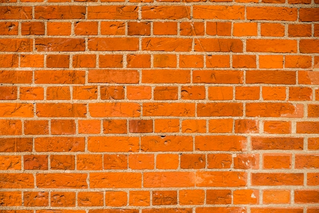 Muro de ladrillo con ladrillos y cementos